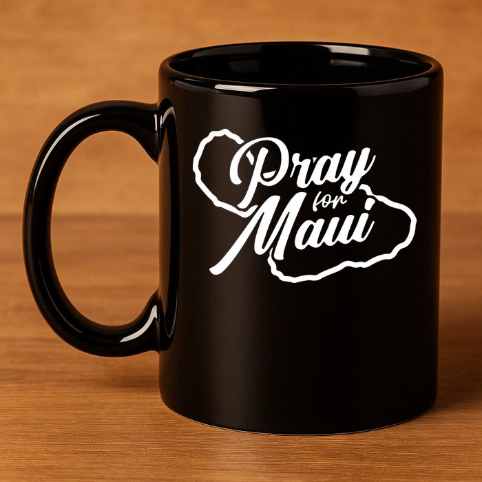 Pray For Maui Gift 11oz C Handle Ceramic Mug