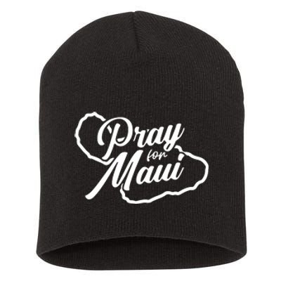 Pray For Maui Gift Short Acrylic Beanie