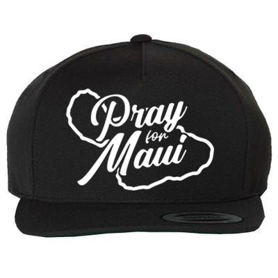 Pray For Maui Gift Wool Snapback Cap