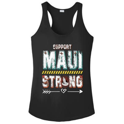 Pray for Maui Hawaii Strong Ladies PosiCharge Competitor Racerback Tank