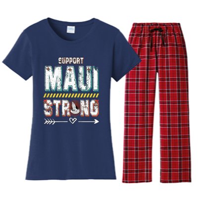 Pray for Maui Hawaii Strong Women's Flannel Pajama Set