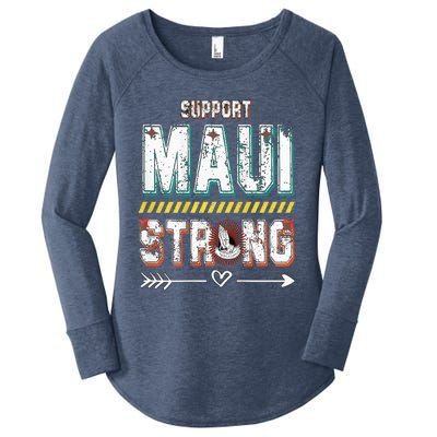 Pray for Maui Hawaii Strong Women's Perfect Tri Tunic Long Sleeve Shirt