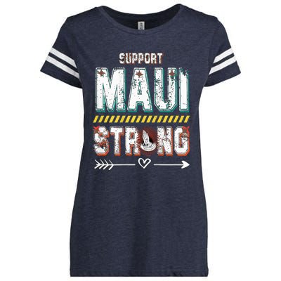 Pray for Maui Hawaii Strong Enza Ladies Jersey Football T-Shirt