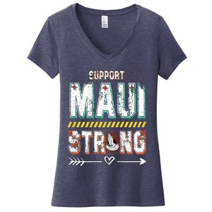 Pray for Maui Hawaii Strong Women's V-Neck T-Shirt