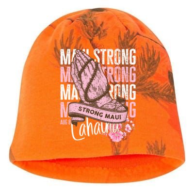 Pray For Maui Hawaii Strong Maui Lahaina Hawaiian Islands Kati - Camo Knit Beanie