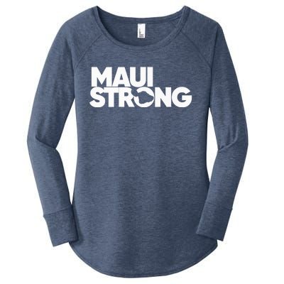 Pray for Maui Hawaii Strong Women's Perfect Tri Tunic Long Sleeve Shirt