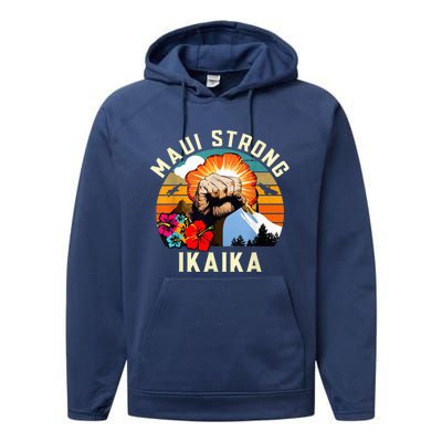 Pray For Maui Hawaii Strong Tee Apparel Matching Family Performance Fleece Hoodie