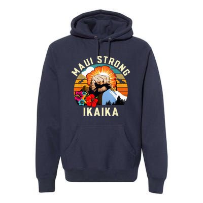 Pray For Maui Hawaii Strong Tee Apparel Matching Family Premium Hoodie