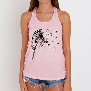 Pi Funny Math 3 14 Number Symbol Math Teacher Gift Women's Knotted Racerback Tank