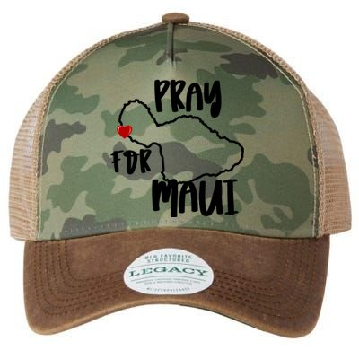 Pray For Maui Hawaii Strong Maui Wildfire Support Men Women Legacy Tie Dye Trucker Hat