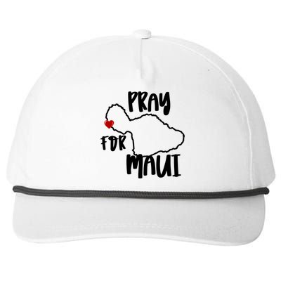 Pray For Maui Hawaii Strong Maui Wildfire Support Men Women Snapback Five-Panel Rope Hat