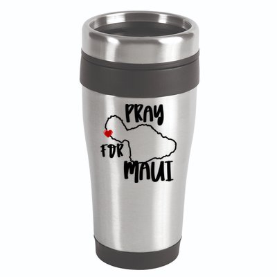 Pray For Maui Hawaii Strong Maui Wildfire Support Men Women 16oz Travel Tumbler