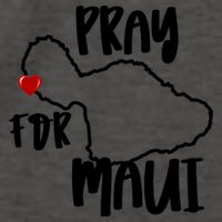 Pray For Maui Hawaii Strong Maui Wildfire Support Men Women Vector Backpack