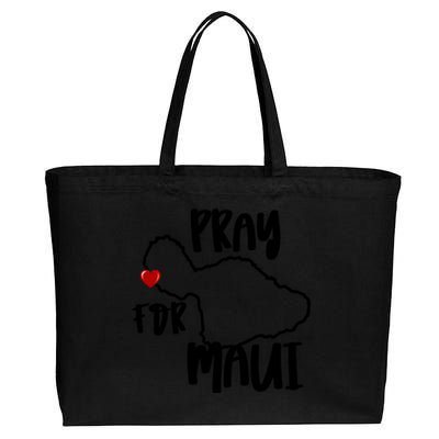 Pray For Maui Hawaii Strong Maui Wildfire Support Men Women Cotton Canvas Jumbo Tote