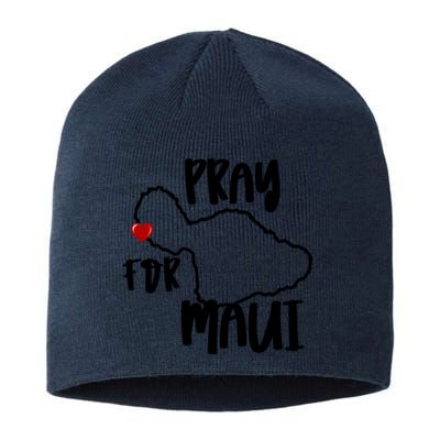 Pray For Maui Hawaii Strong Maui Wildfire Support Men Women Sustainable Beanie