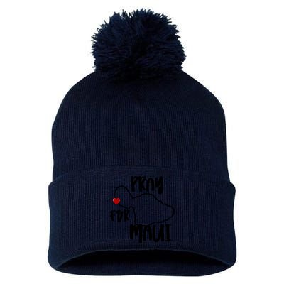 Pray For Maui Hawaii Strong Maui Wildfire Support Men Women Pom Pom 12in Knit Beanie