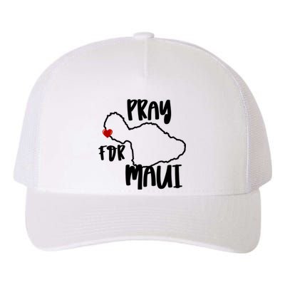 Pray For Maui Hawaii Strong Maui Wildfire Support Men Women Yupoong Adult 5-Panel Trucker Hat