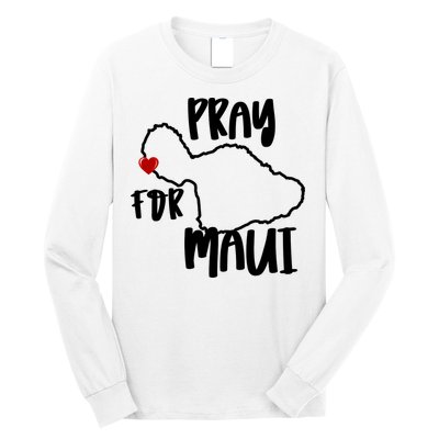 Pray For Maui Hawaii Strong Maui Wildfire Support Men Women Long Sleeve Shirt