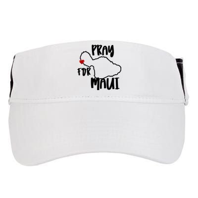 Pray For Maui Hawaii Strong Maui Wildfire Support Men Women Adult Drive Performance Visor