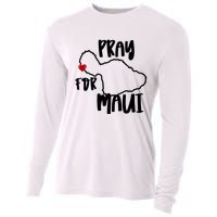 Pray For Maui Hawaii Strong Maui Wildfire Support Men Women Cooling Performance Long Sleeve Crew