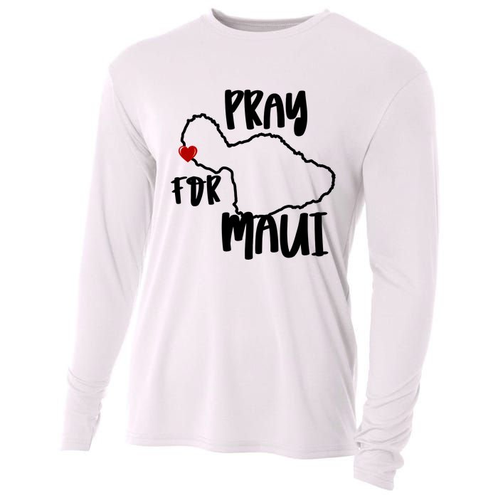 Pray For Maui Hawaii Strong Maui Wildfire Support Men Women Cooling Performance Long Sleeve Crew