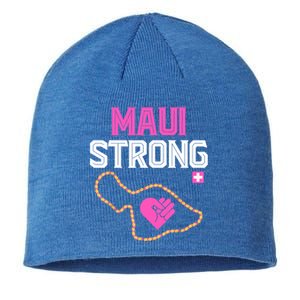 Pray For Maui Hawaii Strong Sustainable Beanie