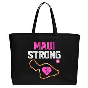 Pray For Maui Hawaii Strong Cotton Canvas Jumbo Tote