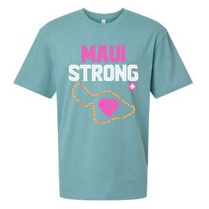 Pray For Maui Hawaii Strong Sueded Cloud Jersey T-Shirt