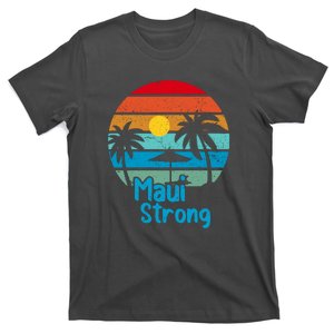 Pray For Maui Hawaii Strong Retro Gift Hawaii Relief T-Shirt