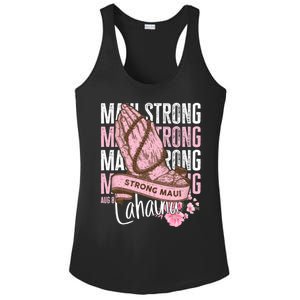 Pray For Maui Hawaii Strong Ladies PosiCharge Competitor Racerback Tank