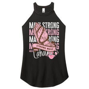 Pray For Maui Hawaii Strong Women's Perfect Tri Rocker Tank