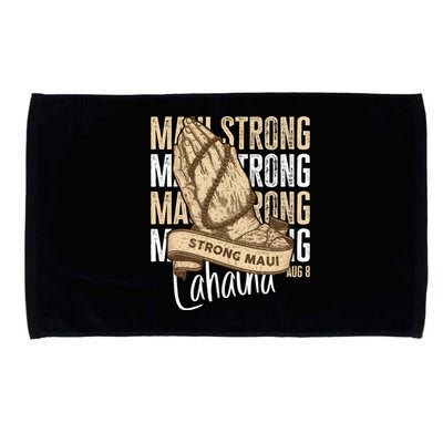 Pray For Maui Hawaii Strong Microfiber Hand Towel