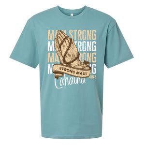 Pray For Maui Hawaii Strong Sueded Cloud Jersey T-Shirt