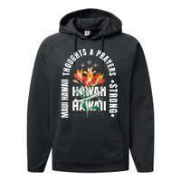 Pray For Maui Hawaii Strong Performance Fleece Hoodie