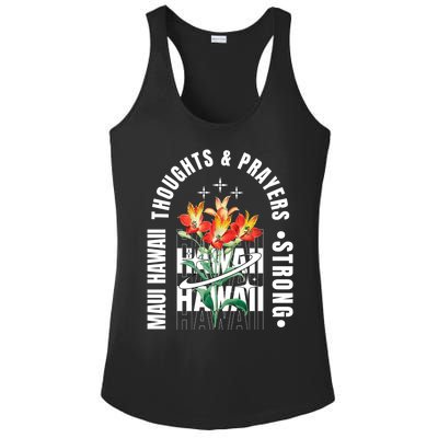 Pray For Maui Hawaii Strong Ladies PosiCharge Competitor Racerback Tank