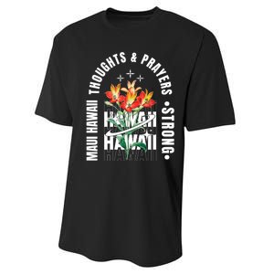 Pray For Maui Hawaii Strong Performance Sprint T-Shirt