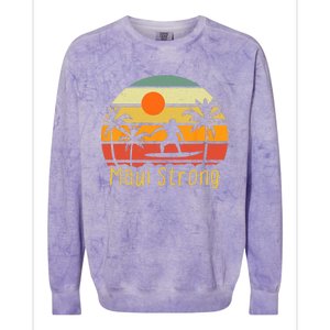 Pray For Maui Hawaii Strong Maui Colorblast Crewneck Sweatshirt