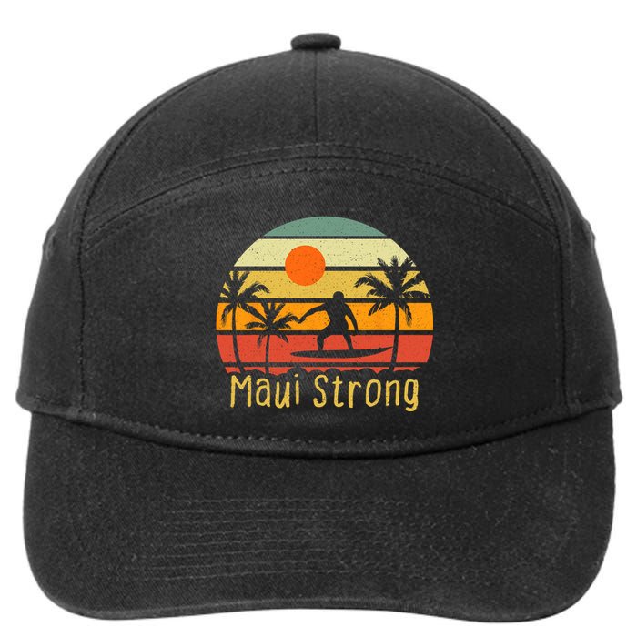 Pray For Maui Hawaii Strong Maui 7-Panel Snapback Hat