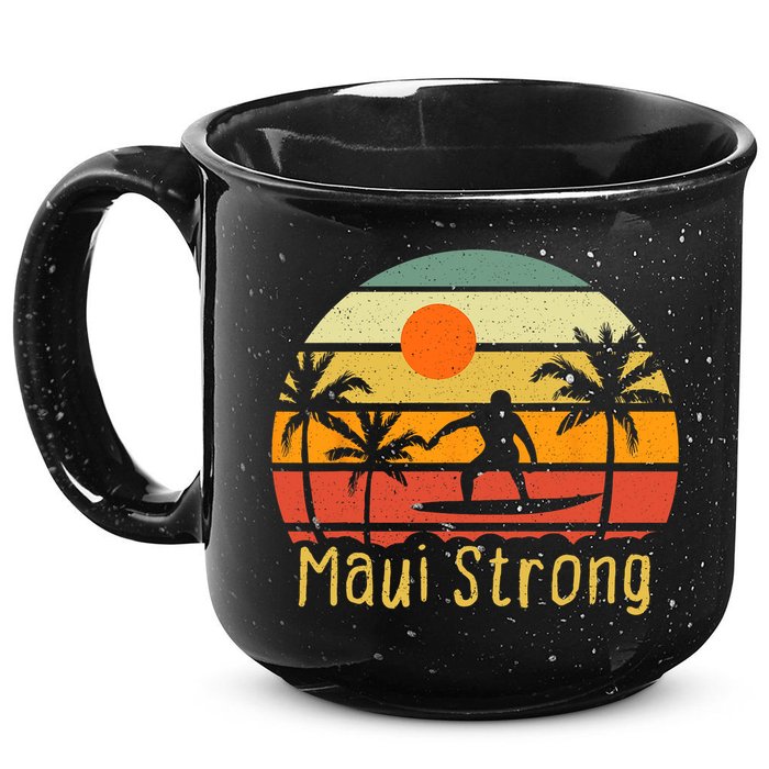 Pray For Maui Hawaii Strong Maui 15oz Campfire Ceramic Mug
