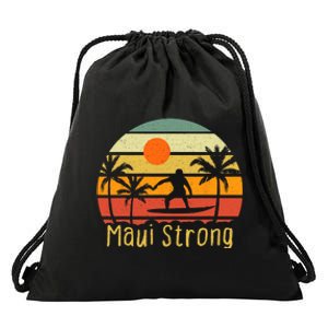 Pray For Maui Hawaii Strong Maui Drawstring Bag