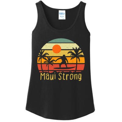 Pray For Maui Hawaii Strong Maui Ladies Essential Tank