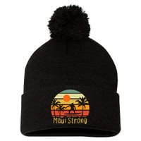 Pray For Maui Hawaii Strong Maui Pom Pom 12in Knit Beanie