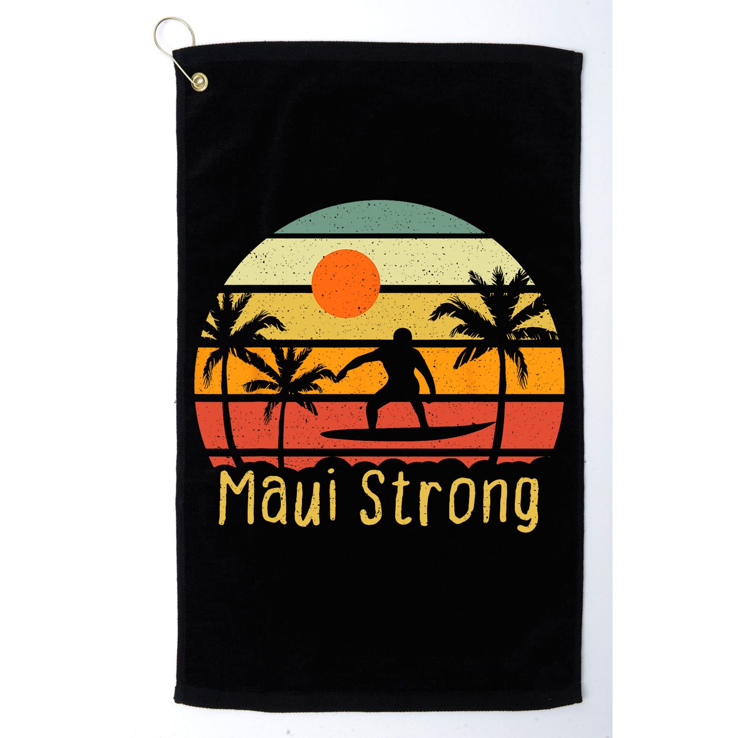 Pray For Maui Hawaii Strong Maui Golf Towel