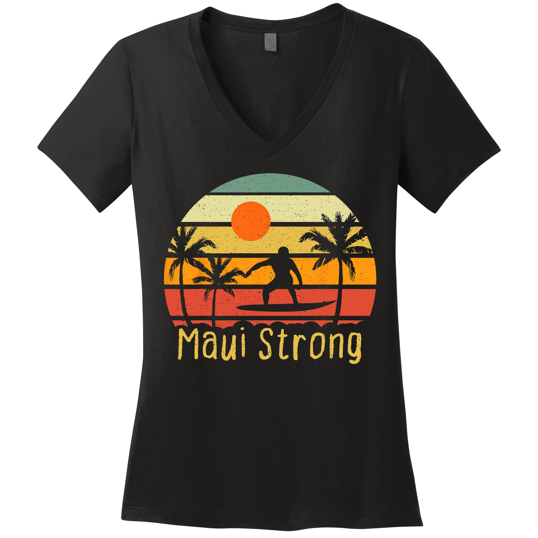 Pray For Maui Hawaii Strong Maui Women's V-Neck T-Shirt