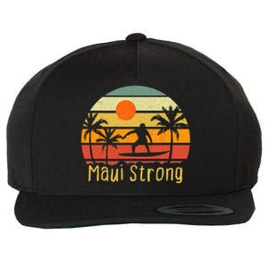 Pray For Maui Hawaii Strong Maui Wool Snapback Cap