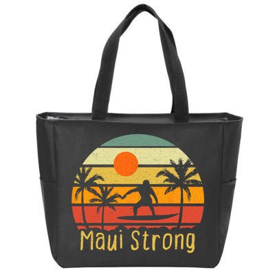 Pray For Maui Hawaii Strong Maui Zip Tote Bag