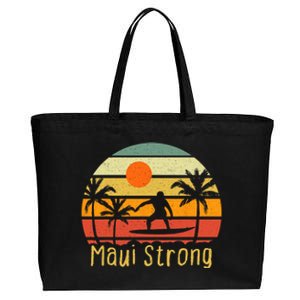 Pray For Maui Hawaii Strong Maui Cotton Canvas Jumbo Tote