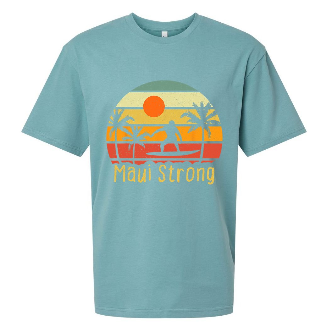 Pray For Maui Hawaii Strong Maui Sueded Cloud Jersey T-Shirt