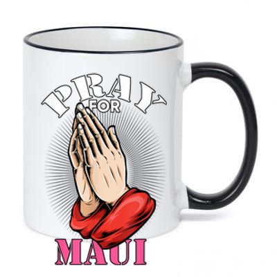 Pray For Maui Hawaii Strong 11oz Black Color Changing Mug