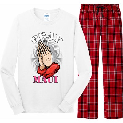 Pray For Maui Hawaii Strong Long Sleeve Pajama Set